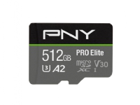 PNY PRO Elite microSDXC 512GB 512 GB MicroSDXC Klass 10 100 MB/s 90 MB/s Class 3 (U3)