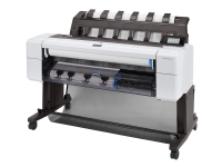 HP DesignJet T1600dr PostScript - 36 storformatsskriver - farge - ink-jet - Rull (91,4 cm x 91,4 m), 914 x 1219 mm - 2400 x 1200 dpi - inntil 0.32 min/side (mono) / inntil 0.32 min/side (farge) - kapasitet: 2 ruller - Gigabit LAN - kutter Skrivere & Scann