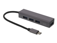 DELTACO USBC-HUB11 – Hubb – 4 x USB 3.1 Gen 1 – skrivbordsmodell