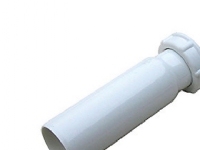 40 mm x 1.1/4 Tilslutningsrør med gevind hvid Rørlegger artikler - Baderommet - Tilbehør for håndvask