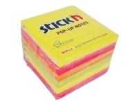 Notes Stick"N Neon Z-fold lemon, magenta, orange 76x76mm 6blk'