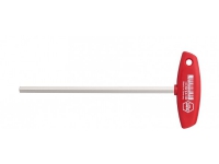 Wiha 00915, Hex-nøkkel med T-grep, Metrisk, 1 stykker, T-grep med kort arm, Kromvanadiumstål, 4 mm Verktøy & Verksted - Skrutrekkere - Sekskant