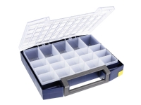 raaco Boxxser 80, Verktygslåda, Polykarbonat, Polypropylen, Blå, Transparent, 15 kg, Gångjärn, 421 mm
