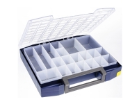 raaco Boxxser 80, Verktygslåda, Polykarbonat, Polypropylen, Blå, Transparent, 20 kg, Gångjärn, 465 mm