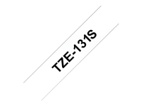 Brother TZe-131S – Svart på transparent – Rulle (1,2 cm x 4 m) 1 kassett(er) bandlaminat – för Brother PT-D210 D600 H110  P-Touch PT-1005 1880 D460 D610  P-Touch Cube Plus PT-P710