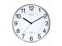 Unilux 400094280, Vegg, Quartz clock, Rund, Grå, Plast, Glass interiørdesign - Tilbehør - Veggklokker