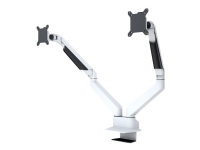 Multibrackets M VESA Gas Lift Arm Dual Side by Side – Ställ – justerbar arm – för 2 LCD-bildskärmar – aluminium stål – vit – skärmstorlek: 15-32 – klämma monterbar