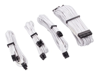 CORSAIR Premium individually sleeved starter kit (Type 4, Generation 4) - Strømkabelsett - 61 cm - hvit PC tilbehør - Kabler og adaptere - Strømkabler