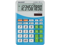 Sharp EL-332B-BL bordregnemaskine blå m/10 cifre Kontormaskiner - Kalkulatorer - Tabellkalkulatorer