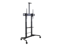 Vision VFM-F25 - Vogn - for LCD-display / notebook / videokonferansekamera - robust stål - svart pulverjakke - skjermstørrelse: 60-100