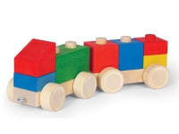 VARIS Træ Bygge og Stableklodser Køretøjer 9 Leker - For de små - Bygge og stable blokker