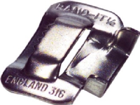 BAND-IT COMPANY Clips rustfri SS201 1/2 (12,7mm) C254 For kabelbånd C204 – (100 stk.)