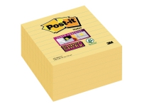 Post-it® Super Sticky Large Notes, Canary Yellow™, 6 linj. blokke, 101mm x 101mm Papir & Emballasje - Blokker & Post-It - Legg det ut