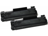 CoreParts – 2-pack – svart – kompatibel – tonerkassett (alternativ för: HP CB436AD) – för HP LaserJet P1505