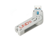 Lindy 40622 Nyckel till portblockerare USB Type-A Blå Akrylnitrilbutadienstyren (ABS) 1 styck Polypåse