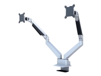 Multibrackets M VESA Gas Lift Arm Dual Side by Side – Ställ – justerbar arm – för 2 LCD-bildskärmar – aluminium stål – silver – skärmstorlek: 15-32 – klämma monterbar