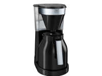 Melitta EasyTop Therm – Kaffemaskin – 12 koppar – svart/silver