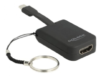 Delock - Ekstern videoadapter - RTD2171U - USB-C - HDMI - svart PC tilbehør - Kabler og adaptere - Adaptere