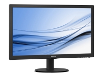 Philips V-line 223V5LHSB2 – LED-skärm – 22 (21.5 visbar) – 1920 x 1080 Full HD (1080p) @ 60 Hz – 200 cd/m² – 600:1 – 5 ms – HDMI VGA – svart med struktur svart hårfäste