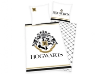 Harry Potter Hogwarts Sängkläder med guldtryck – 100 procent bomull