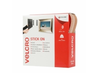 VELCRO® VEL-EC60221 Burrebånd til fastlimning Burrebånd statisk loop del (L x B) 10000 mm x 20 mm Beige 10 m