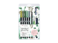 Tombow Marker ABT Dual Brush Watercolour Set Greenery (grönska)