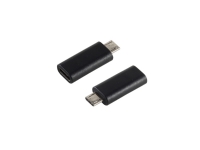 S-Conn 14-05019 USB 2.0 MicroB USB 3.1 C Svart