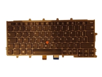 Lite-On CS13XBL – Ersättningstangentbord för bärbar dator – med Trackpoint – bakgrundsbelyst – AZERTY – fransk – FRU