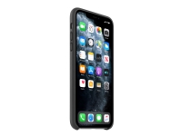 Apple – Baksidesskydd för mobiltelefon – läder bearbetad aluminium – svart – för iPhone 11 Pro Max