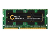 CoreParts – DDR3 – modul – 8 GB – SO DIMM 204-pin – 1600 MHz / PC3-12800 – 1.5 V – ej buffrad – icke ECC