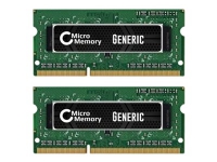 CoreParts – DDR3 – sats – 8 GB: 2 x 4 GB – SO DIMM 204-pin – 1600 MHz / PC3-12800 – 1.5 V – ej buffrad – icke ECC