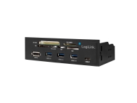 LogiLink UA0341, CF, MS Micro (M2), Memory Stick (MS), MicroSD (TransFlash), SD, xD, Sort, 5.25, 5000 Mbit/s, RoHS, CE, SATA PC tilbehør - Kabler og adaptere - Datakabler