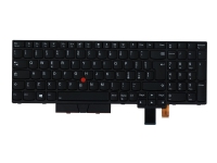 Chicony – Ersättningstangentbord för bärbar dator – med Trackpoint – bakgrundsbelyst – QWERTY – italiensk – FRU – för ThinkPad P52s 20LB 20LC  T580 20L9 20LA