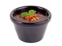 Skål 4 cl Ø6x3.7 cm Melamin Sort,24 stk/pk