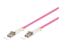 MicroConnect – Nätverkskabel – LC/UPC-multiläge (hane) till LC/UPC-multiläge (hane) – 1 m – fiberoptisk – 50/125 mikron – OM4 – halogenfri – lila