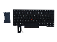 Lite-On – Ersättningstangentbord för bärbar dator – med Trackpoint UltraNav – AZERTY – fransk – svart – för ThinkPad E480  E490  L380  L390  L480  T480s  T490