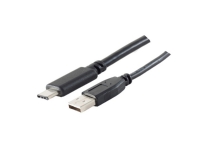 S-Conn 77143-1.8 1,8 m USB A USB C USB 2.0 480 Mbit/s Svart