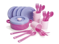 Dantoy - Dinner set, Pink (4397) /Pretend Play /Pink Leker - Spill - Rollespill