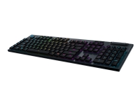Logitech Gaming G915 - Tastatur - bakgrunnsbelyst - USB, Bluetooth, 2.4 GHz - Pan Nordic - tastsvitsj: GL Clicky - svart Gaming - Gaming mus og tastatur - Gaming Tastatur