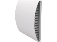 Komplet ydervægsrist, hvid med front i hvid aluminium til ventilator RV50 version 2 (50536 og 50523) og Siku Sphere 160. Ventilasjon & Klima - Ventilasjon - Vegg og takventilator