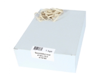 Gummibånd, 140 x 10 mm, hvide, pakke a 1000 g Papir & Emballasje - Emballasje - Garn & Elastisk