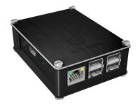 ICY BOX IB-RP102 - Fodral - aluminium - svart - för Raspberry Pi 2 Model B, 2 Model B V1.2, 3 Model B