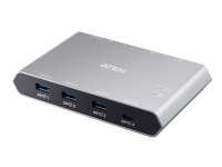 ATEN US3342 - USB-periferdelesvitsj - 3 x USB 3.2 Gen 2 + 1 x USB-C (strømlevering) - stasjonær PC tilbehør - KVM og brytere - Switcher