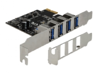 Delock – USB-adapter – PCIe 2.0 låg profil – USB 3.0 x 4