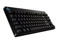 Logitech G Pro Mechanical Gaming Keyboard – Tangentbord – bakgrundsbelyst – USB – hela norden – tangentbrytare: GX Blue Clicky – svart