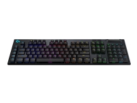 Logitech G915 LIGHTSPEED Wireless RGB Mechanical Gaming Keyboard – GL Tactile – Tangentbord – bakgrundsbelysning – Bluetooth LIGHTSPEED – Nordisk – tangentbrytare: GL Tactile – svart