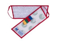 Moppe Velcro Mikro Vision Health Care Mop 40cm Microfiber Svanemærket Hvid Våd,5 stk/pk