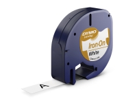 Bilde av Labeltape Dymo® Letratag 12mm X 2m Hvid - Stryg-let Ironon Tape