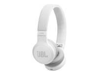 JBL LIVE 400BT - Hörlurar med mikrofon - på örat - Bluetooth - trådlös - vit