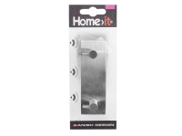 Home>it® knagerække med 2 knage med tap 12 x 4 cm rustfri stål Huset - Boliginnretning - Knagger